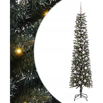 Vánoční stromek Umělý vánoční stromek se stojanem Zelený 210 cm PVC, plast a ocel