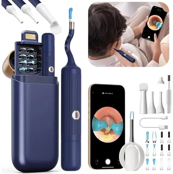 IP kamera Čistič uší s HD kamerou, dobíjecí, 12 nástavců