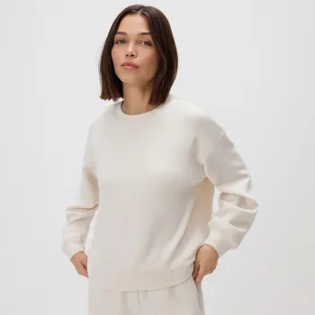 Dámská mikina Reserved - Mikina s modalem - béžová - 690GA-08X - 690GA-08X-L