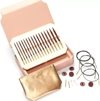 Jehlice KnitPro Symfonie Rose Deluxe set vyměnitelných jehlic (KnitPro Symfonie Rose Interchangeable Deluxe Set)