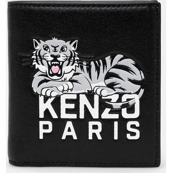 Peněženka Kožená peněženka Kenzo černá barva, FF55PM603L46.99 99X, vel. ONE SIZE