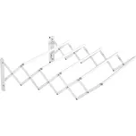 HOMCOM Nástěnný sušák na prádlo 57,5 cm prostorově úsporný kůň na prádlo pro interiér i exteriér Kov v bílé barvě 63,5 x 60 x 20 cm | Aosom.de 207976474