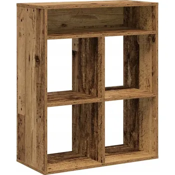 Knihovna Regál VidaXL 31 x 80 x 66 cm, provedení starý dub