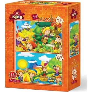 Puzzle Puzzle Art Puzzle 24 dílků Art puzzle Puzzle Podzim a Jaro 24+35 dílků