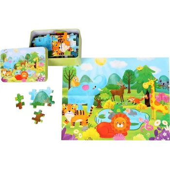Puzzle Merco Puzzle Svět Zvířat 100 dílků, multipack 2 balení