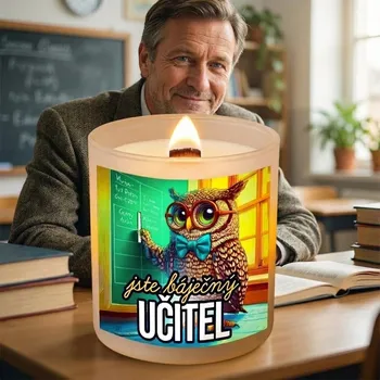 Svíčka Ahome Báječný učitel Vanilka