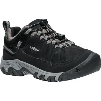 Chlapecké polobotky Keen TARGHEE IV LOW WP YOUTH black/steel grey dětské boty