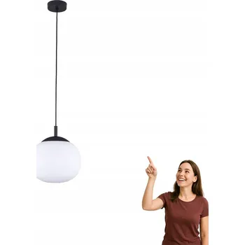 Závěsné svítidlo koule mléčný koš VIBE Černá patice E27 MAX 15W LED TK Lighting