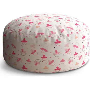 Taburet Sablio Taburet Circle Růžové dudlíky: 38x48 cm