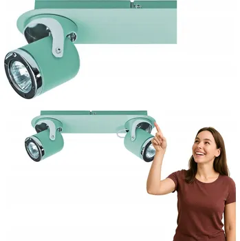 Stropní obdélníkové svítidlo Rabalux zelené