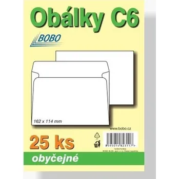 Obálka Obálky C6 obyčejné (bal.25ks)