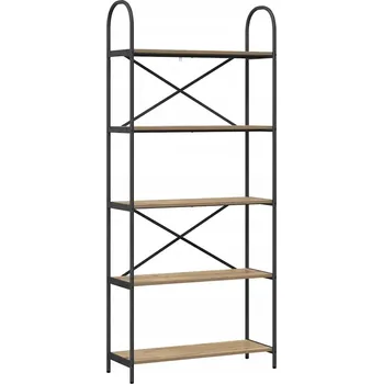 Knihovna Police dřevěná VidaXL 80 x 30 cm dub artisan