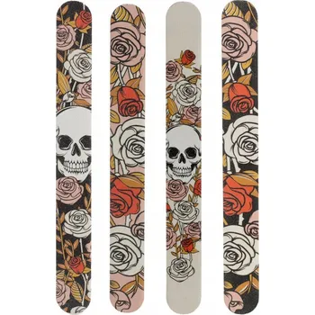 Pilník na nehty Lebky a Růže Grafika