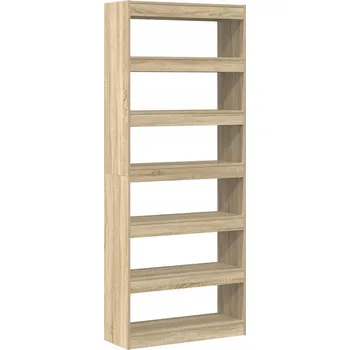 Knihovna Police dřevěná VidaXL 80 x 30 cm dub sonoma