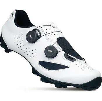 Pánské cyklistické tretry Tretry LAKE MX239 Gravel Carbon bílo/černé 44