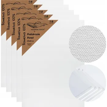 Textilie Malířské Plátno malířské plátno 24 cm x 30 cm Wielorybie Rzeczy 5 ks