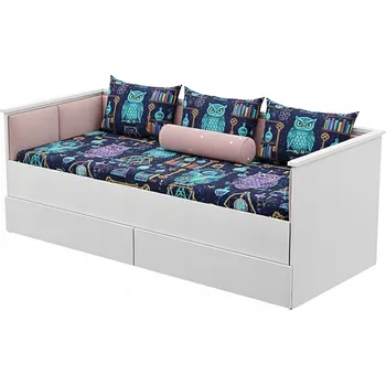 Postel Skládací postel Kobi 86 x 205 cm růžová