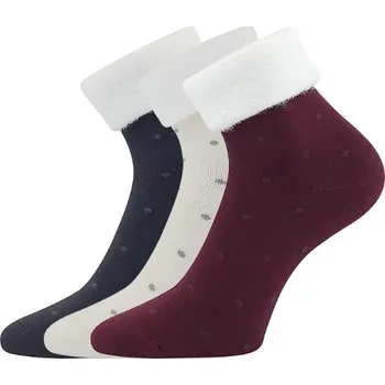 Dámské ponožky LONKA Ponožky dámské celofroté HERMIONA s puntíčky MIX (3&nbsp;páry) 39-42 126299