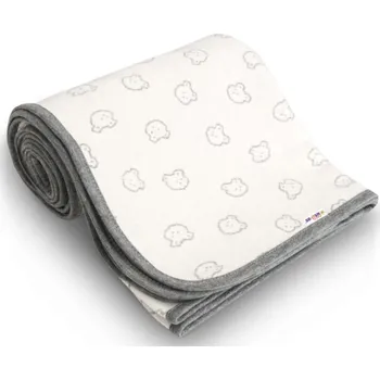 Dětská deka Celoroční bavlněná dečka Medvídek 100 x 120 cm, šedá, Baby Nellys