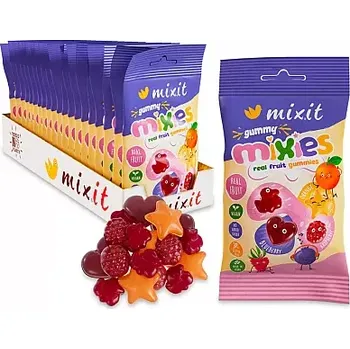 Čokoláda Ovocné Mixies - přírodní želé bonbony (20 ks)
