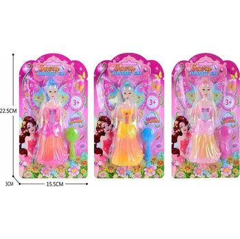 Panenka Panenka víla v šatech pro děti 15 cm mix vzorů