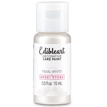 Metalická barva tekutá 15ml Pearl White - Sweet Sticks