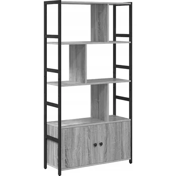 Knihovna Police z dřevotřísky VidaXL 80 x 30 cm dub sonoma