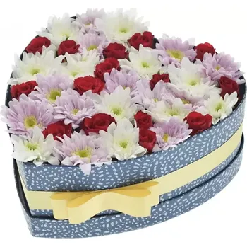 Krabička květin SARAH modrá 24x10cm