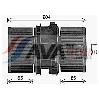 Ventilátor topení a klimatizace vnitřní ventilátor AVA RT8666