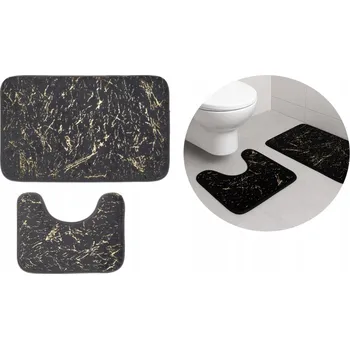 Koupelnová předložka Sada koupelnových předložek Galicja Marlene šedo-zlaté 2 ks