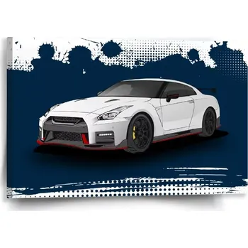 Obraz Sablio Obraz Nissan GTR 35 Modrý - 60x40 cm