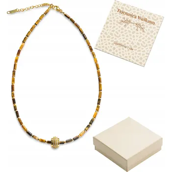 Náhrdelník Dámský náhrdelník s přírodním kamenem, nastavitelný, talisman Tajemství sopky