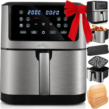 fritéza Horkovzdušná fritéza Lehmann Fresco LHODF-1880 1800W 8l stříbrno-šedá