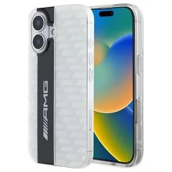 Pouzdro na mobilní telefon AMG Carbon Pattern Zadní Kryt pro iPhone 16 White