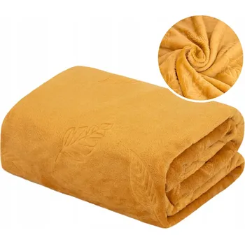 Prostěradlo Deka DOMAREX z mikrovlákna 130 cm x 170 cm žlutá