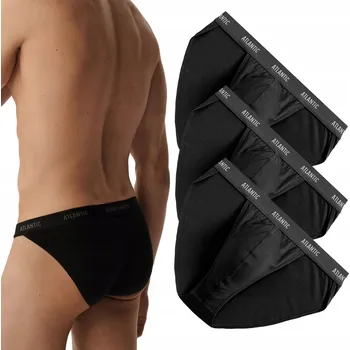 Slipy 3x ATLANTIC pánské slipy TANGA sportovní bavlněné slipy bavlna *XL