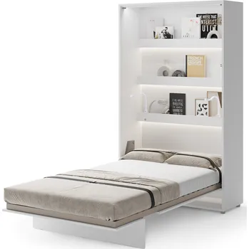 Postel Sklápěcí postel vysoká 120 Bed Concept - Lenart Alpská Bílá 131x218 cm