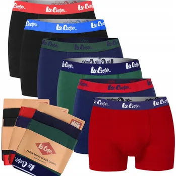 Boxerky LEE COOPER Pánské boxerky Sada Vícebarevné 6 ks Velikost M
