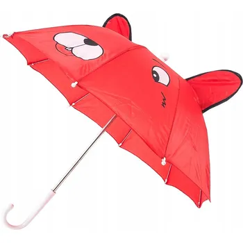 Deštník Aga DEŠTNÍK SE VZOREM 50 cm Červený automatický skládací bez pouzdra