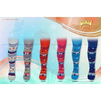 Dětské punčochové kalhoty Hoza - sněhové vločky