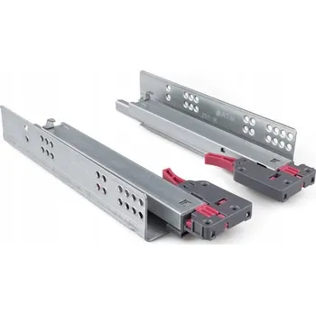 Nábytkové kování Výsuv zásuvky s mechanismem push-to-open, spodní montáž, délka 450 mm