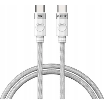 Datový kabel Kabel Orico USB typ C – USB typ C 1 m bílý