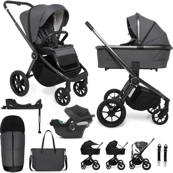 Přeprava dětí MUUVO SET Kočárek 4v1 Quick SE 2 Diamond graphite set + CBX By CYBEX Aton B2 i-Size + základna