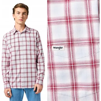 Wrangler pánská košile casual 1 PKT SHIRT dlouhý rukáv regular bavlna velikost XL