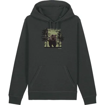 Pánská mikina Mikina Medvěd tatranský antracitová L