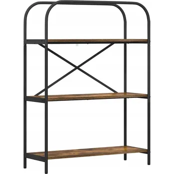 Knihovna Police z dřevotřísky VidaXL 80 x 30 cm dub wenge