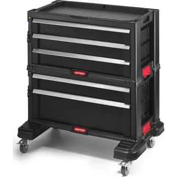 Dílenský regál Pojízdný dílenský vozík Keter černý s 5 zásuvek