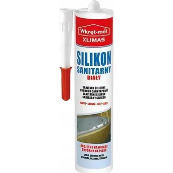stavební silikon Sanitární silikon Wkręt-met bílý 310 ml
