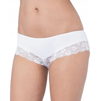 Kalhotky Kalhotky Triumph Lovely Micro Hipster Bílé XL S NÍZKÝM PASEM A KRAJKOU