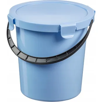 Kulatý plastová mísa Team Poland 5 l modrá